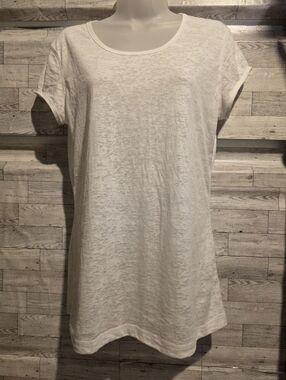 Mudd White Scoop Neck Short Sleeve Tee